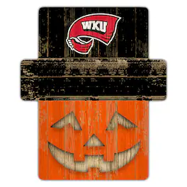 Fan Creations - Western Kentucky Hilltoppers 12" x 12" Jack-O-Lantern Display - Orange