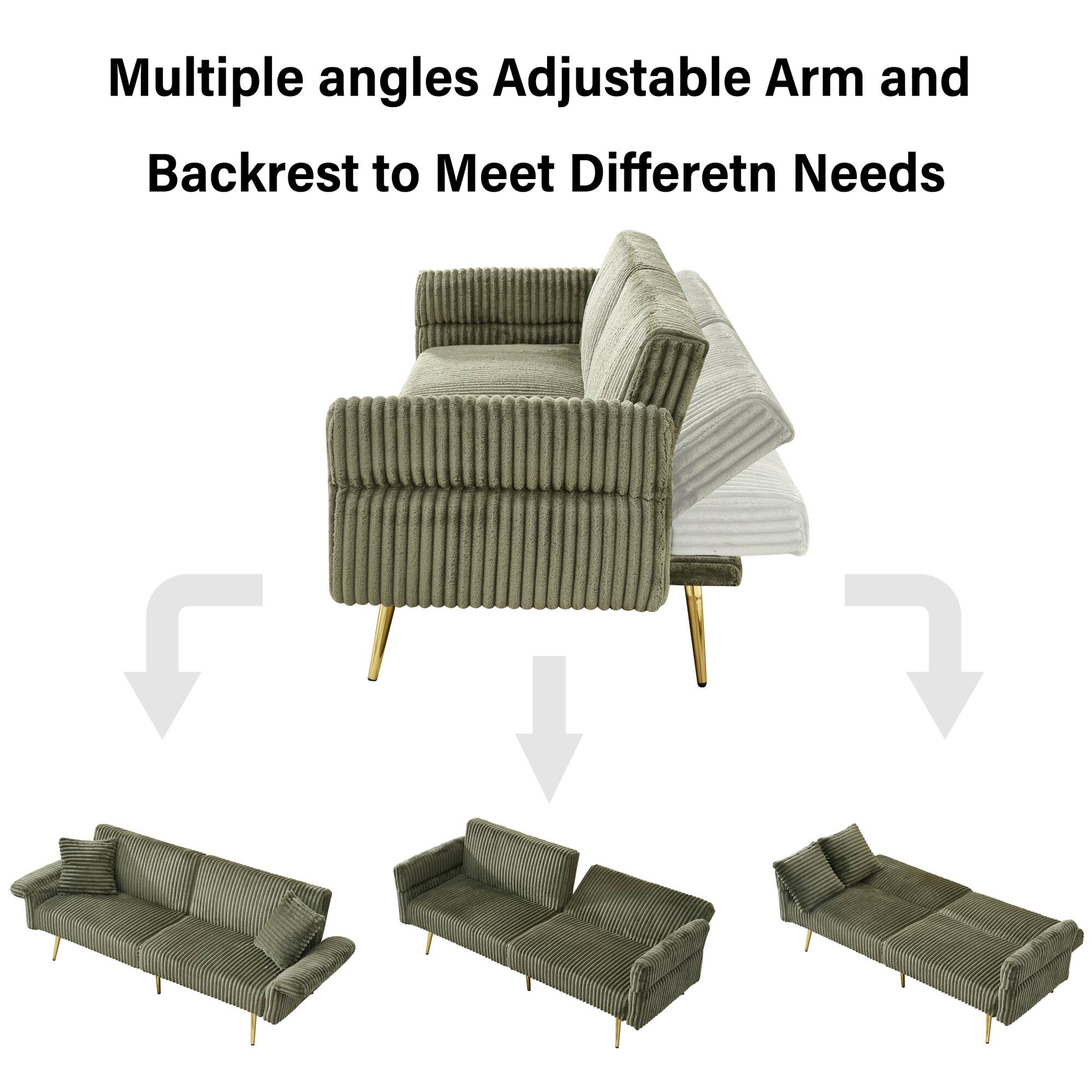 Multiple angles Adjustable Arm and Backrest to Meet Different Needs