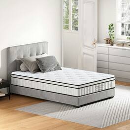 Kadyn - 10 Inch Hybrid Mattress in a Box, Individual Pocket Spring Bed Mattress, Medium Firm Mattress - White