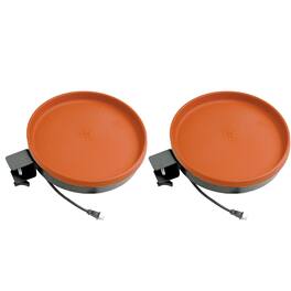 Farm Innovators - All Seasons 3 In 1 75 Watts Heated Birdbath, Terracotta (2 Pack) - Terra Cotta