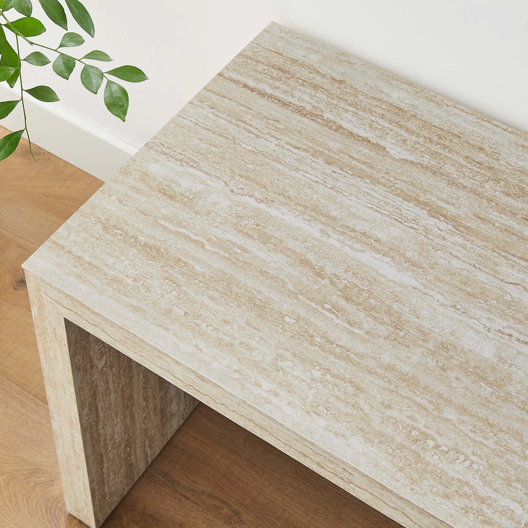 Alt View 5. Modway - Mirella 53.5” Faux Travertine Bench by Modway - Blue.