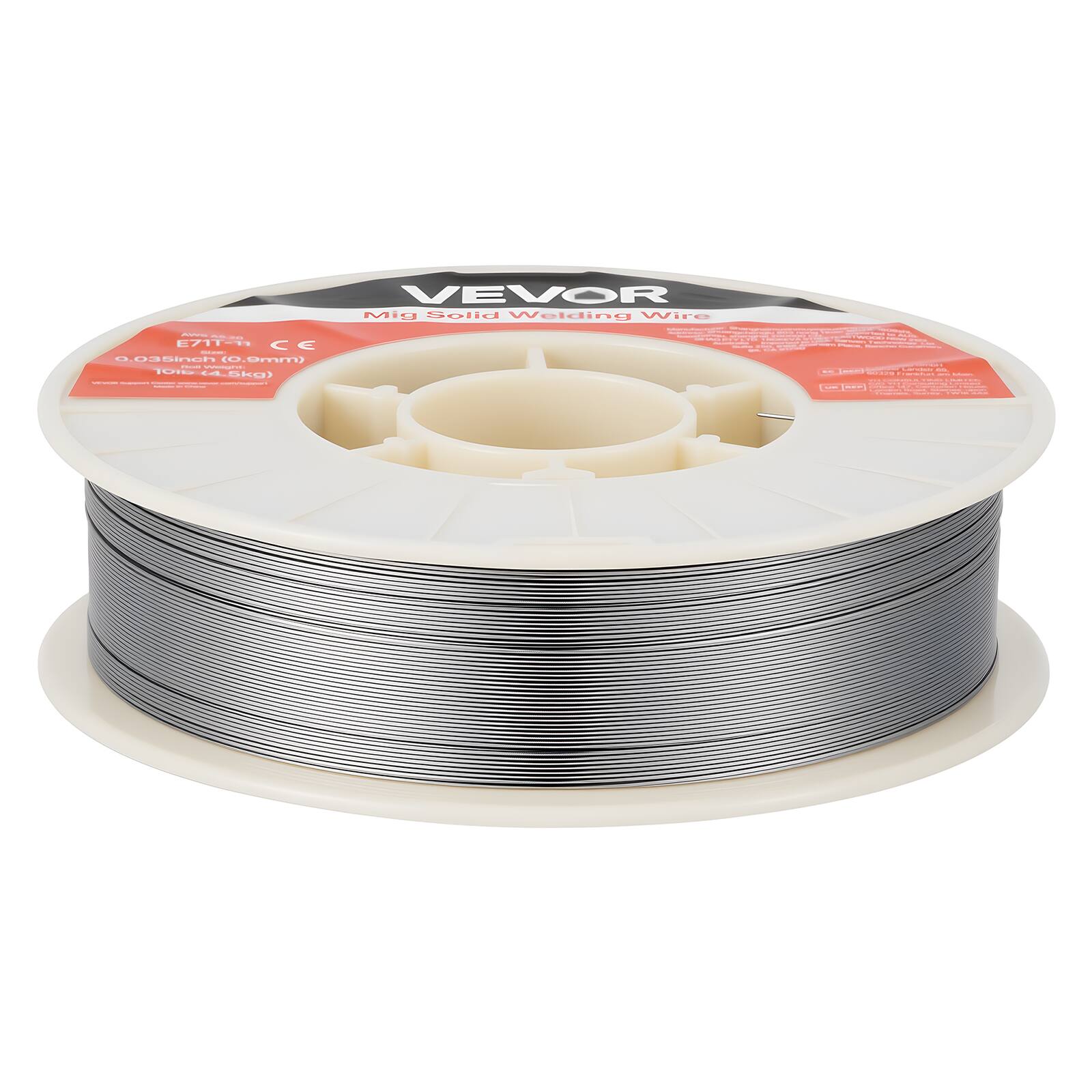 VEVOR Mig Solid Welding Wire - 0.025in (0.6mm) - 10lb (4.5kg)