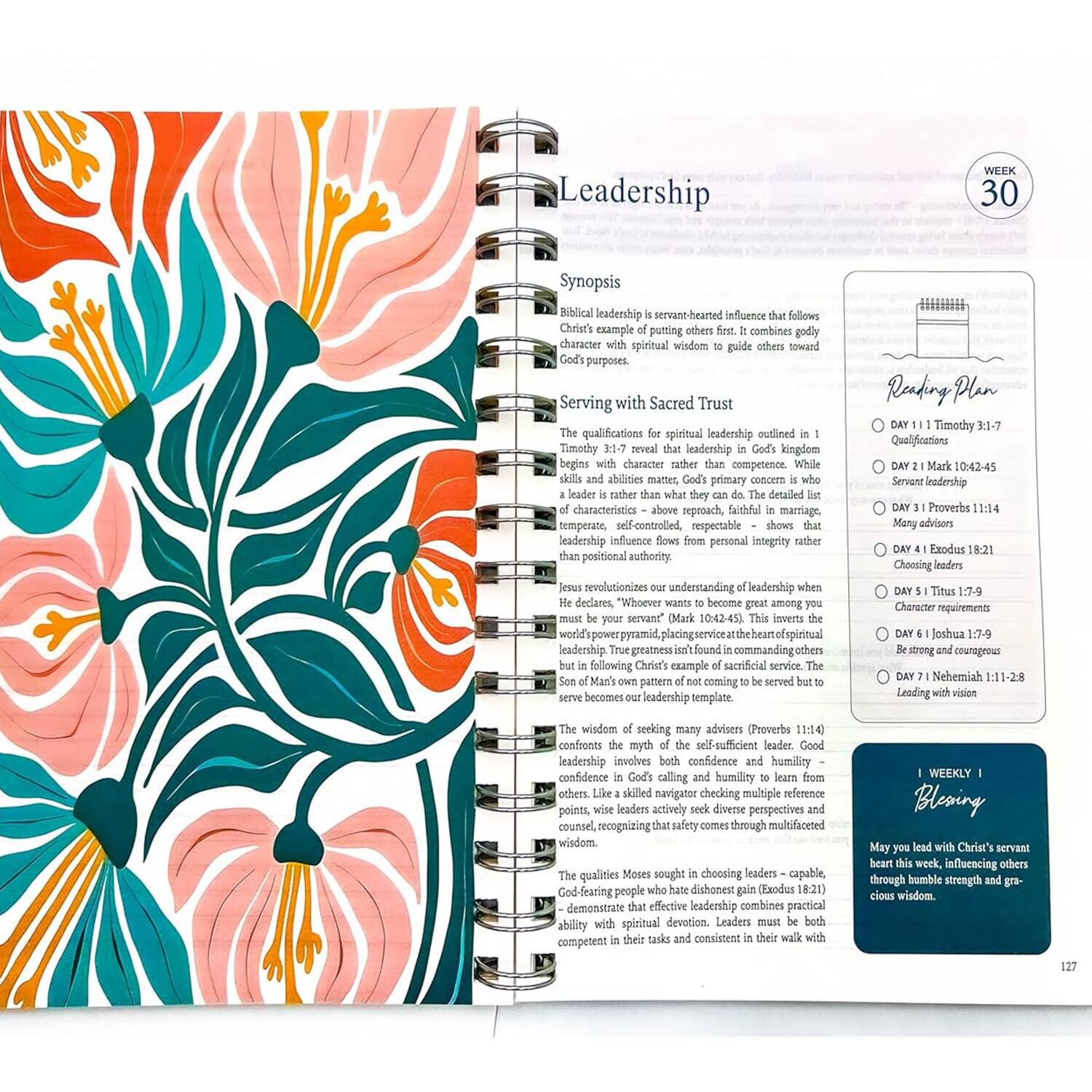 **Leadership**

**WEEK 30**

**Synopsis**

Biblical leadership is servant-hearted influence that follows Christ's example of putting others first. It combines godly character with spiritual wisdom to guide others toward God's purposes.

**Serving with Sacred Trust**

The qualifications for spiritual leadership outlined in 1 Timothy 3:1-7 reveal that leadership in God's kingdom begins with character rather than competence. While skills and abilities matter, God's primary concern is who the leader is. The detailed characteristics above reproach, faithful in marriage, temperate, self-controlled, respectable – shows that leadership influence flows from personal integrity rather than positional authority.

Jesus revolutionizes our understanding of leadership when He declares, "Whoever wants to become great among you must be your servant" (Mark 10:42-45). This inverts the world's power pyramid, placing service at the heart of spiritual leadership. True greatness is found in commanding others to follow Christ's example of sacrificial service. The servant becomes our leadership template.

The wisdom of seeking many advisors (Proverbs 11:14) confronts the myth of the self-sufficient leader. Leadership influence flows from God's calling and humility – from confidence in God's gifts and