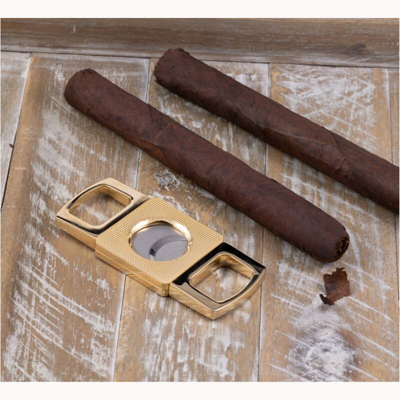 Back. Prestige - Gold Textured High Line Cutter - Gold Finish.