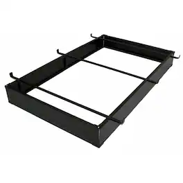 Hivvago - Twin / Twin XL Hotel Style Metal Bed Base Bed Frame - 6-inch High - Black