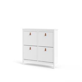 Tvilum - Madrid 4 Drawer Shoe Cabinet - White