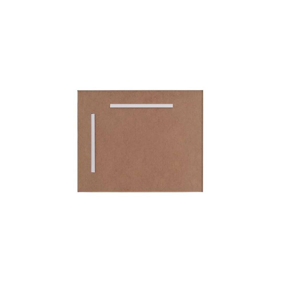 Left. Elegant Decor - Aluminum Frame Square Mirror 30x36 In Silver - Silver.