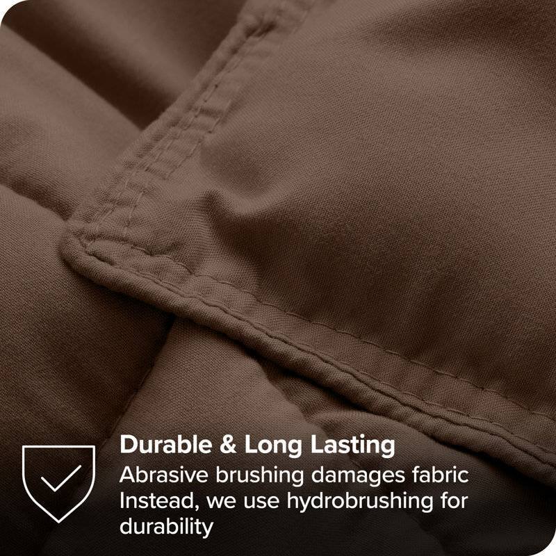 Durable & Long Lasting  
Abrasive brushing damages fabric  
Instead, we use hydrobrushing for durability