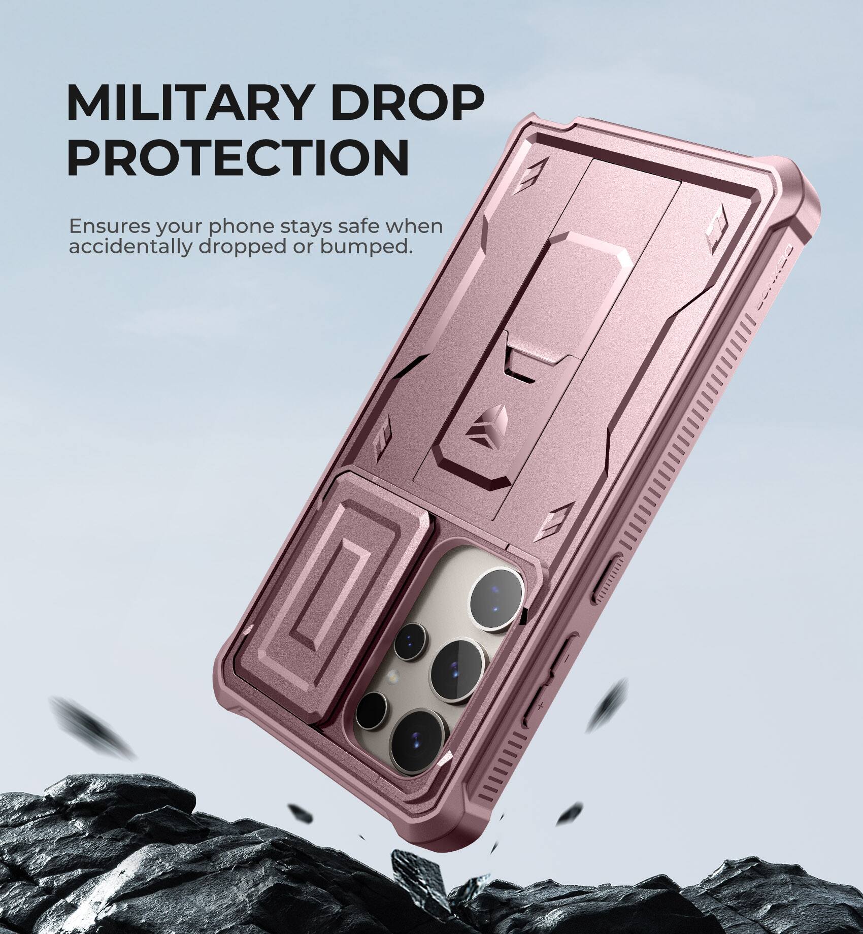 MILITARY DROP PROTECTION
Ensures your phone stays safe when accidentally dropped or bumped.