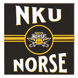 Jardine - Northern Kentucky University Norse 10" x 10" Retro Team Sign - Black