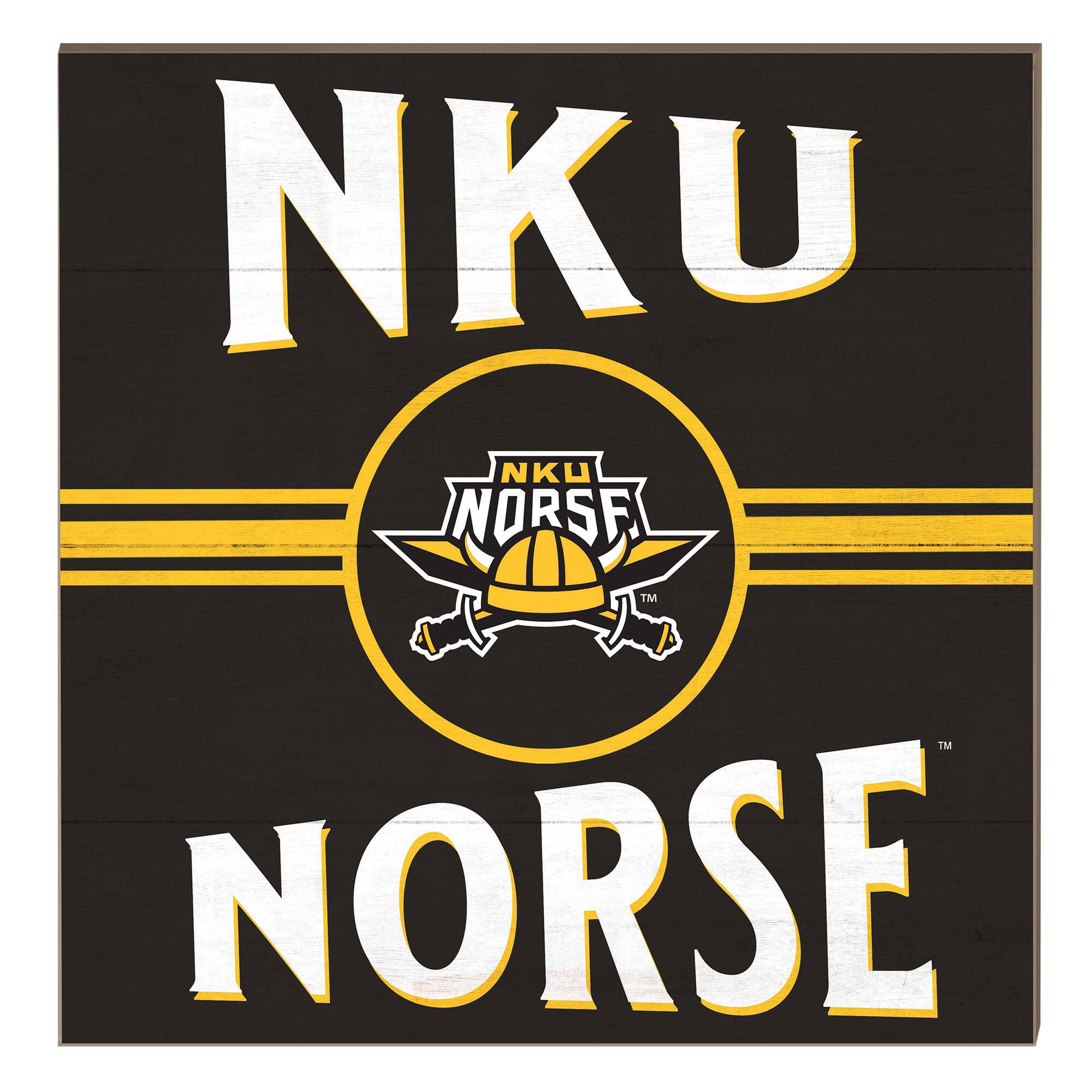 Northern Kentucky University Norse 10" x 10" Retro Team Sign