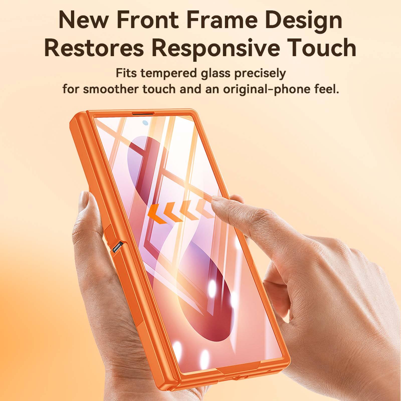 New Front Frame Design Restores Responsive Touch  
Fits tempered glass precisely for smoother touch and an original-phone feel.