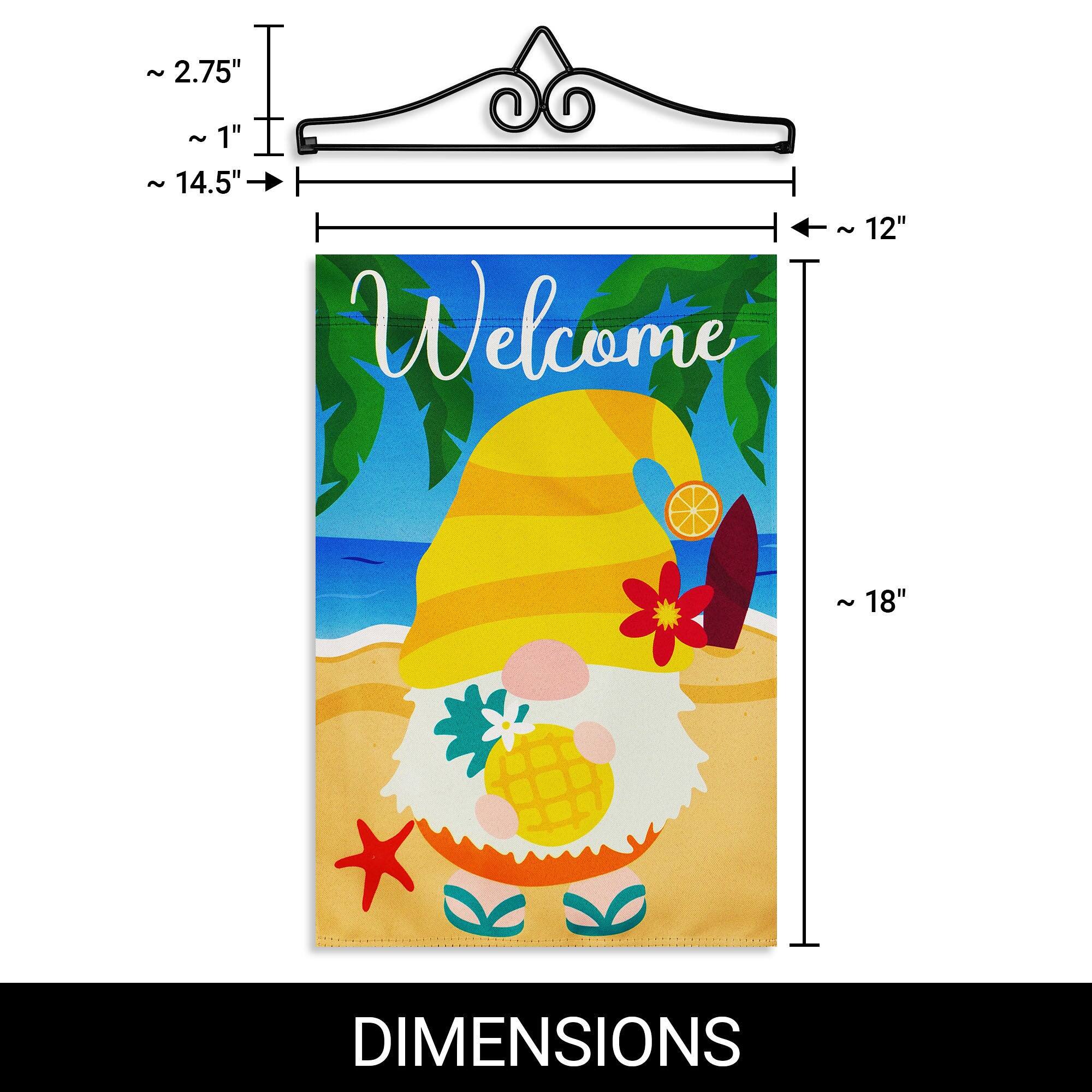 ~ 2.75"  
~ 1"  
~ 14.5"  
~ 12"  
Welcome  
~ 18"  

DIMENSIONS
