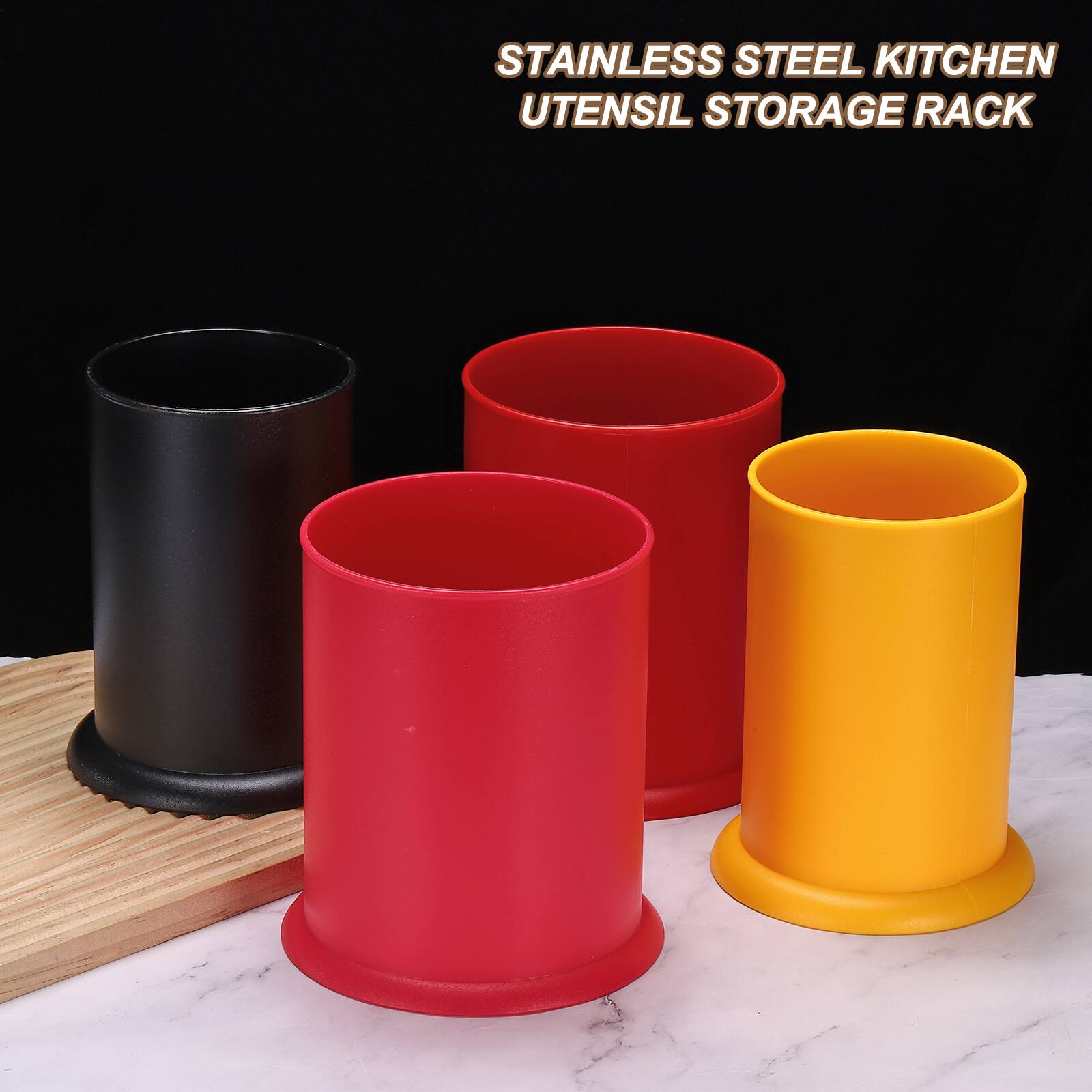 STAINLESS STEEL KITCHEN UTENSIL STORAGE RACK