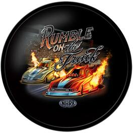 The Fan-Brand - NHRA Rumble on the Track 17.5" Modern Disc Wall Sign - Multicolor