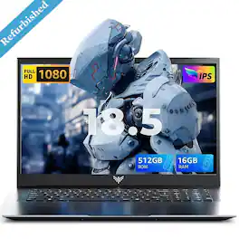 ACEMAGIC - Refurbished Excellent - AX18 - 18.5" Laptop Intel N150 (Up to 3.6GHz) - 16GB RAM 512GB SSD Laptop - Windows 11 pro WIFI5 BT5 - Gray