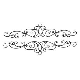 Distinctive Designs - Antique Metal Elegant Scrolls Wall Pediment Set of 2 - Bronze