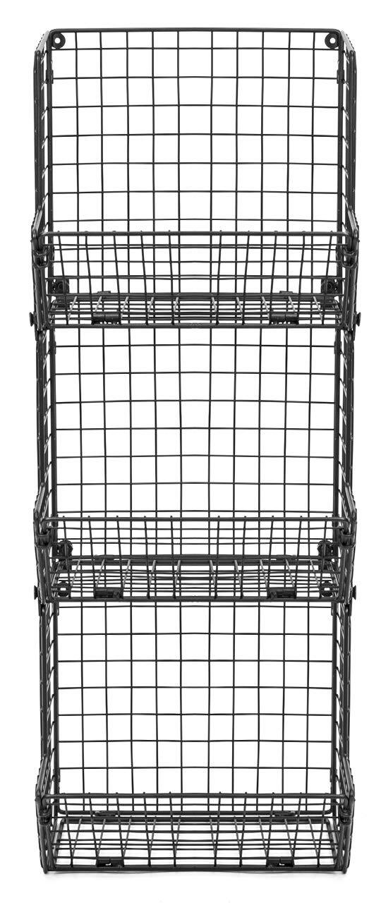 Left. Sorbus - Sorbus 3-Tier Fruit Basket Stand - for Kitchen Storage, Great for Produce Fruits and Vegetables & Potatos - Black.