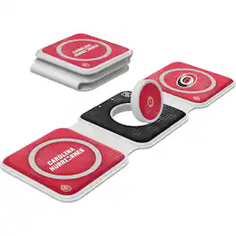 Keyscaper - Carolina Hurricanes 3-in-1 Foldable Charger - White