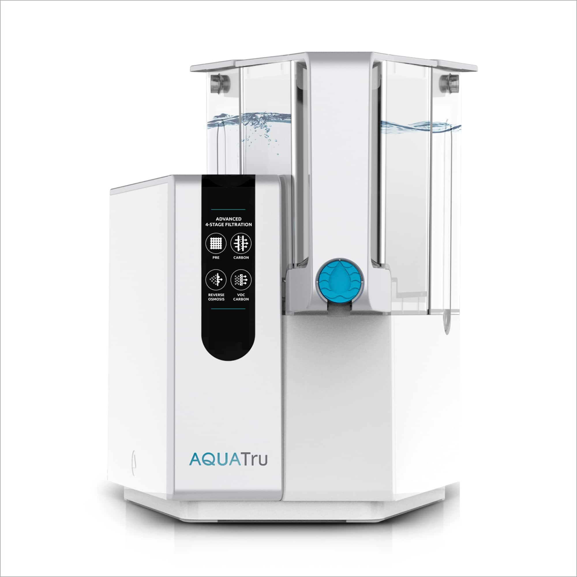 ADVANCED 4-STAGE FILTRATION  
PRE  
CARBON  
REVERSE OSMOSIS  
VOC CARBON  
AQUATru