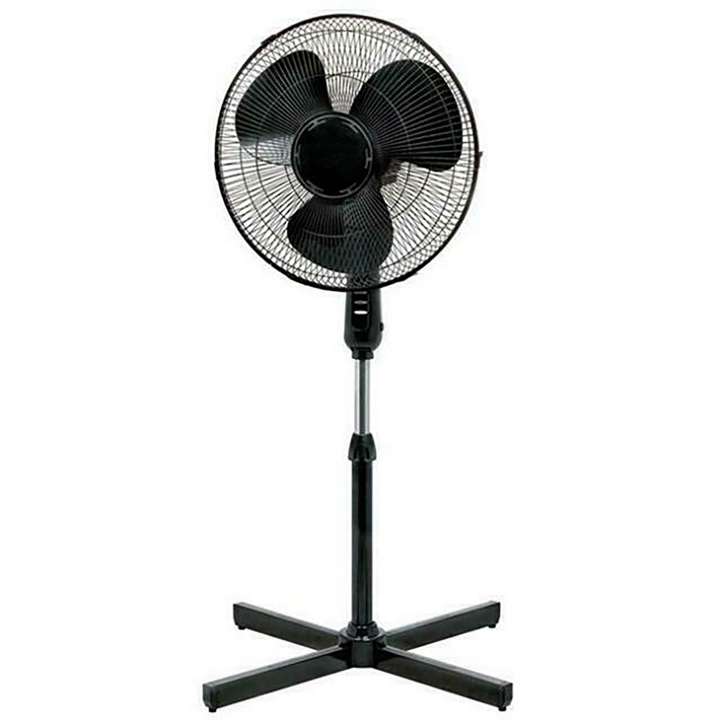 Alt View 2. Optimus - Optimus 16 in. Oscillating Stand Fan - Black.