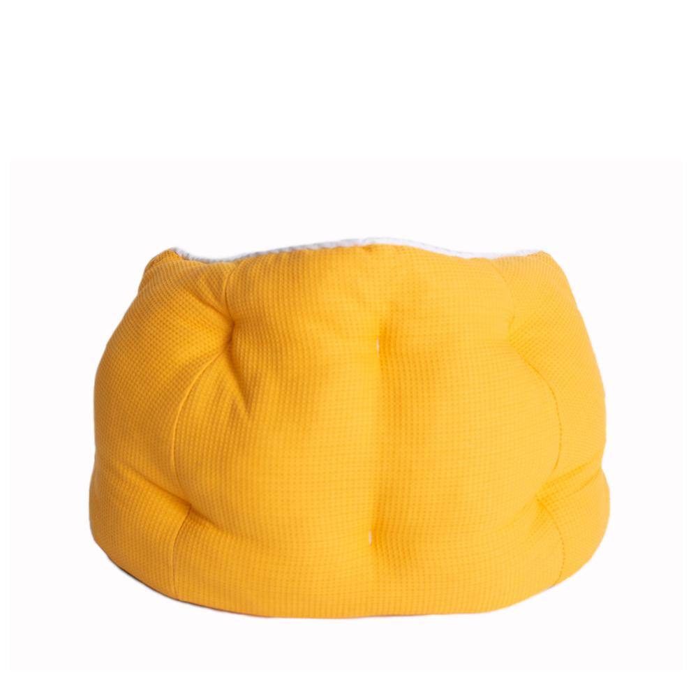 Back. Armarkat - Cat Bed Gold Waffle And White - Gold.