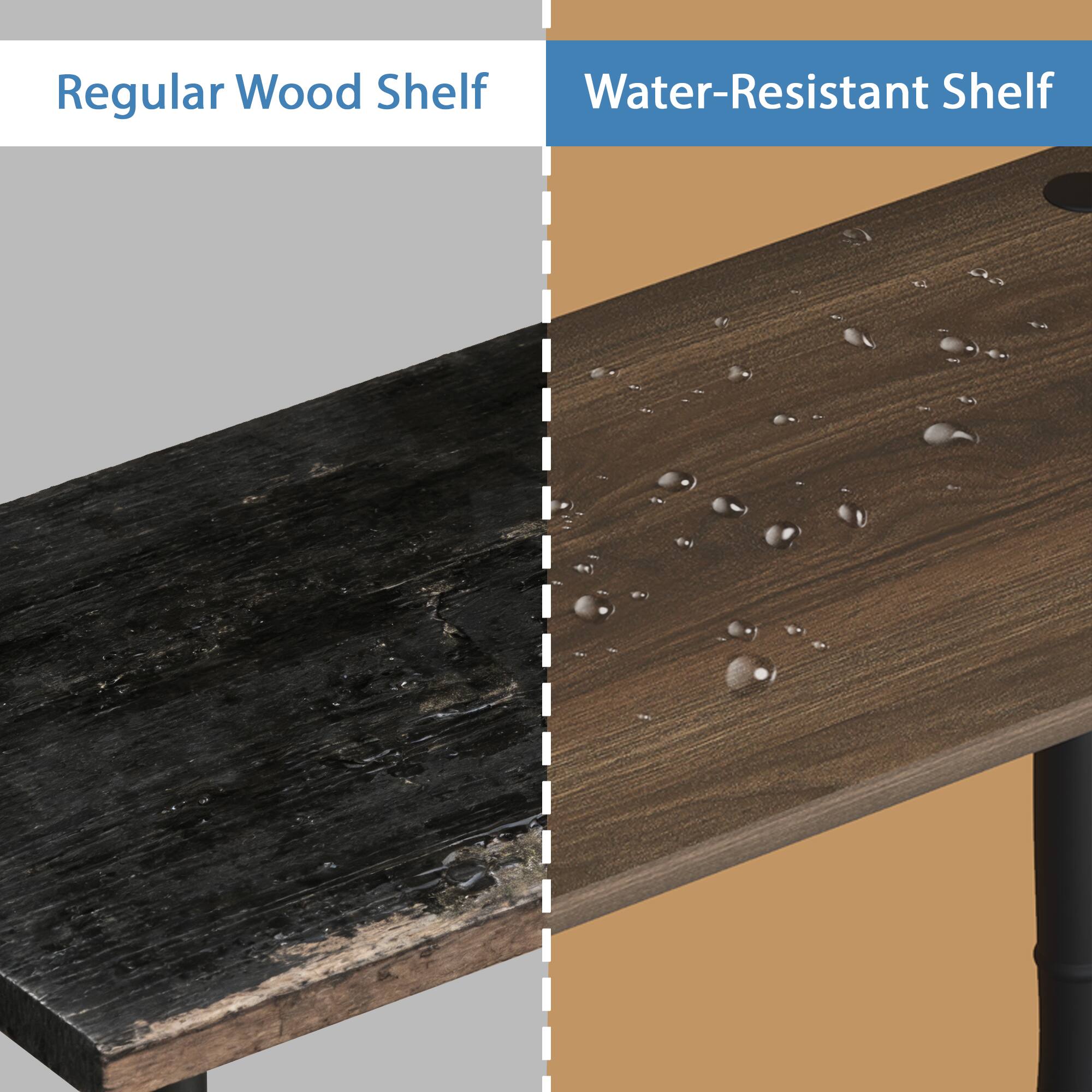 Regular Wood Shelf  
Water-Resistant Shelf