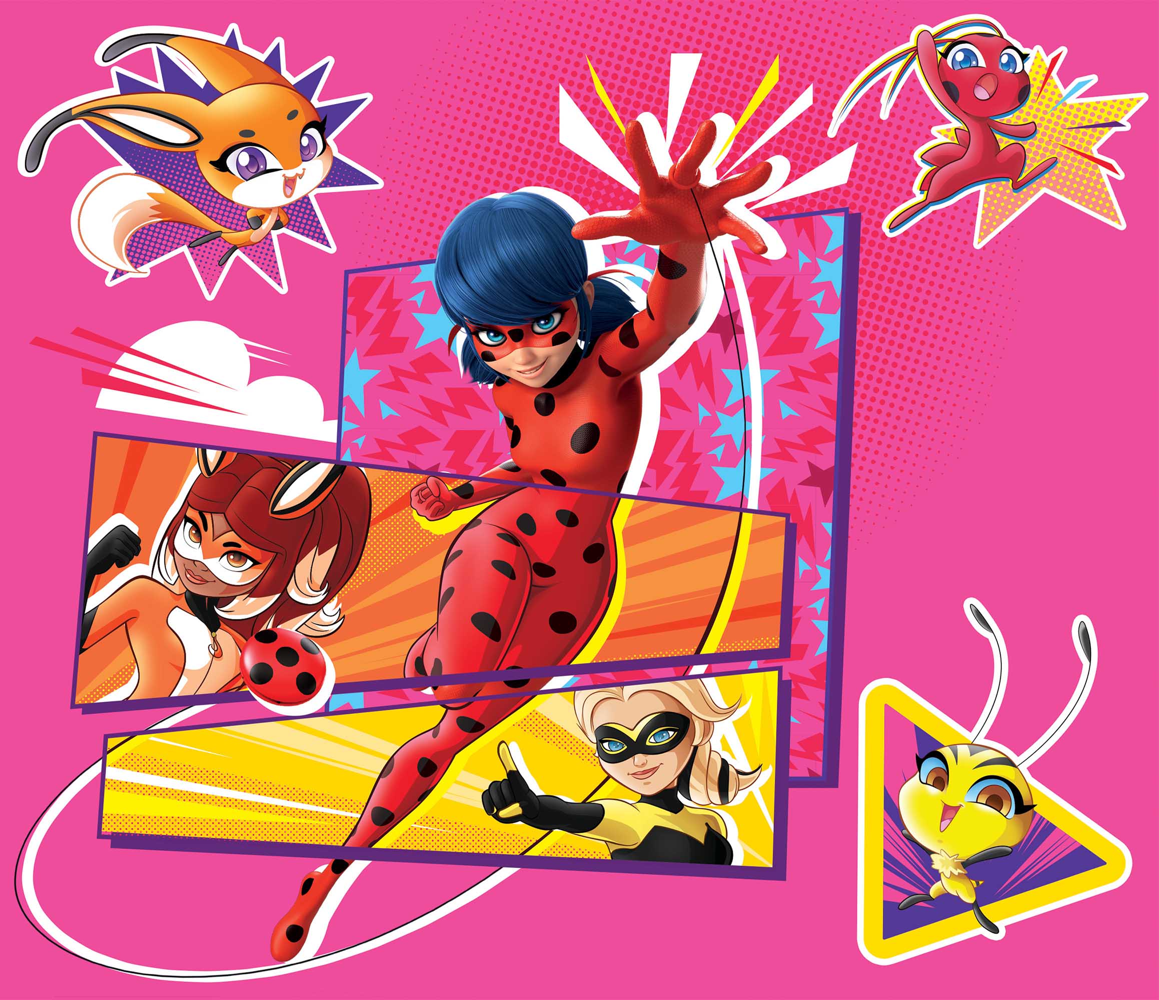 Angle. TCG Toys - MIRACULOUS - 3 IN 1 PUZZLES.