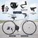 - Bell
- Tool-free Quick Release Lever
- Reflectors
- Height-adjustable Saddle (41.5" height, 33.5" seat height)
- Comfortable Seat
- Kick Stand
- Non-slip Pedal