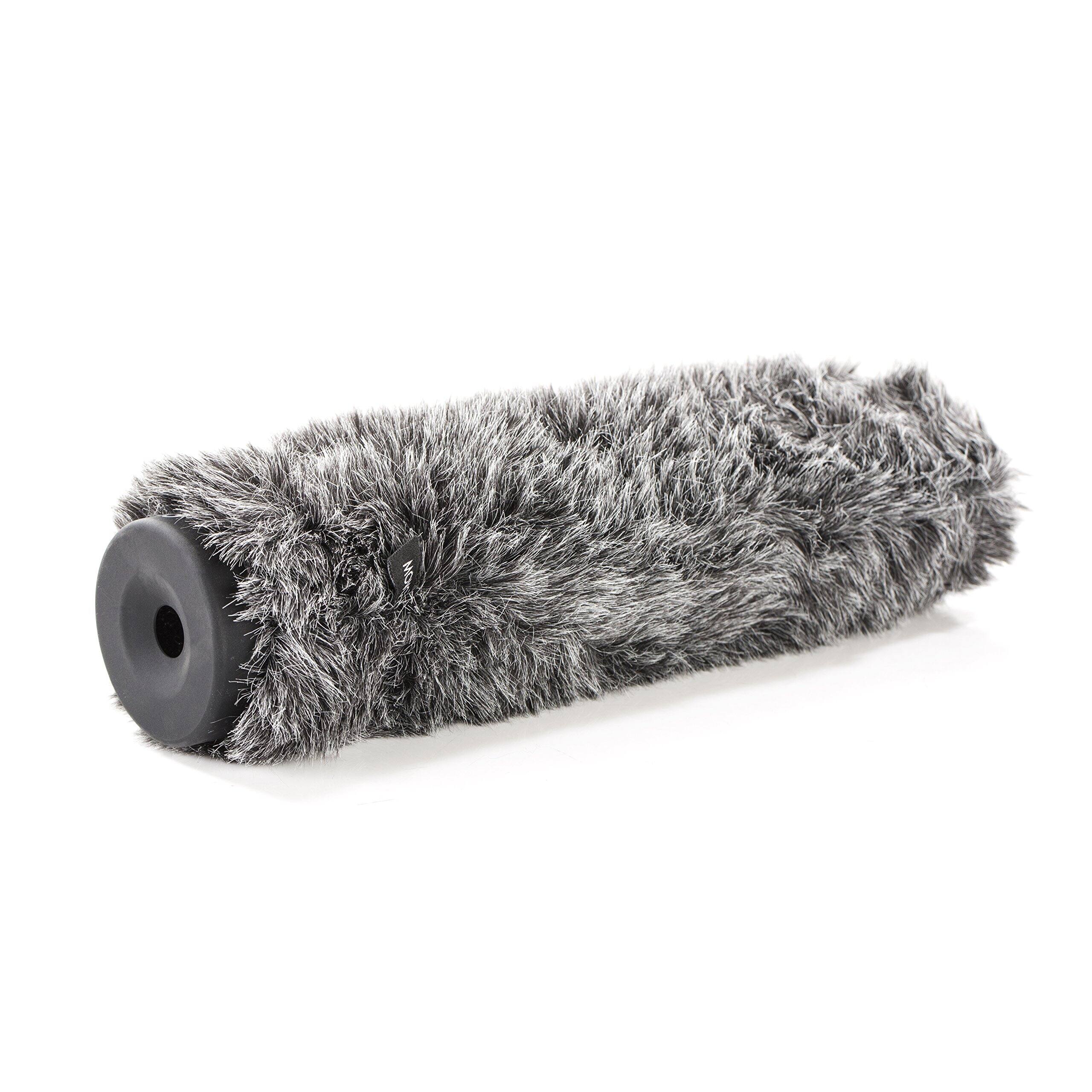 Front. MOVO - Movo WS-G270 Furry Rigid Windscreen for Microphones 18-23mm in Diameter and up to 10.6" (27cm) Long - Dark Gray.