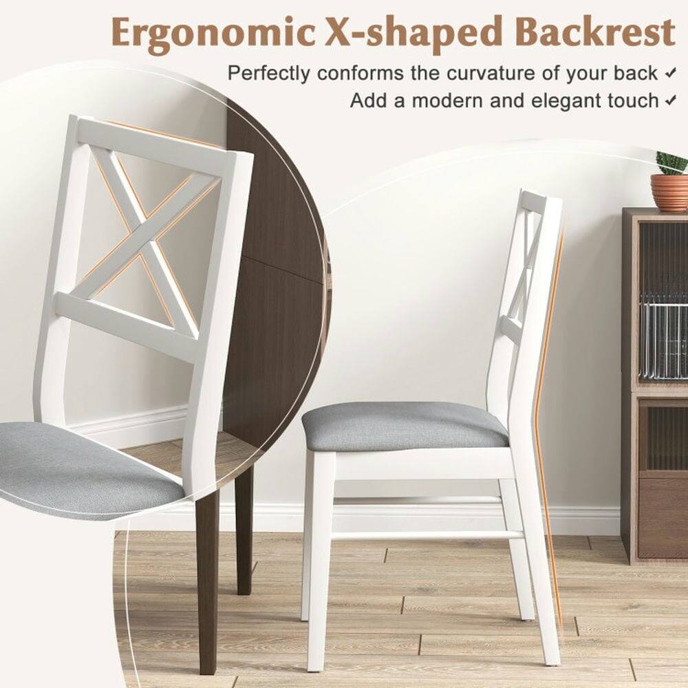 Ergonomic X-shaped Backrest  
Perfectly conforms the curvature of your back  
Add a modern and elegant touch
