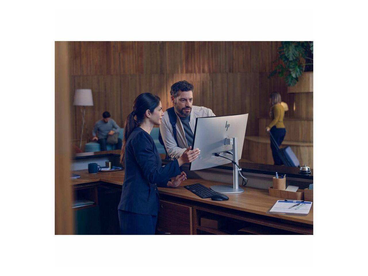 Alt View 4. HP - HP EliteStudio 8 AiO G1i - 23.8" FHD - Intel Core Ultra 7 265 - 16GB - 512GB SSD - Win 11 Pro - Wi-Fi 7 - 280W - Silver.