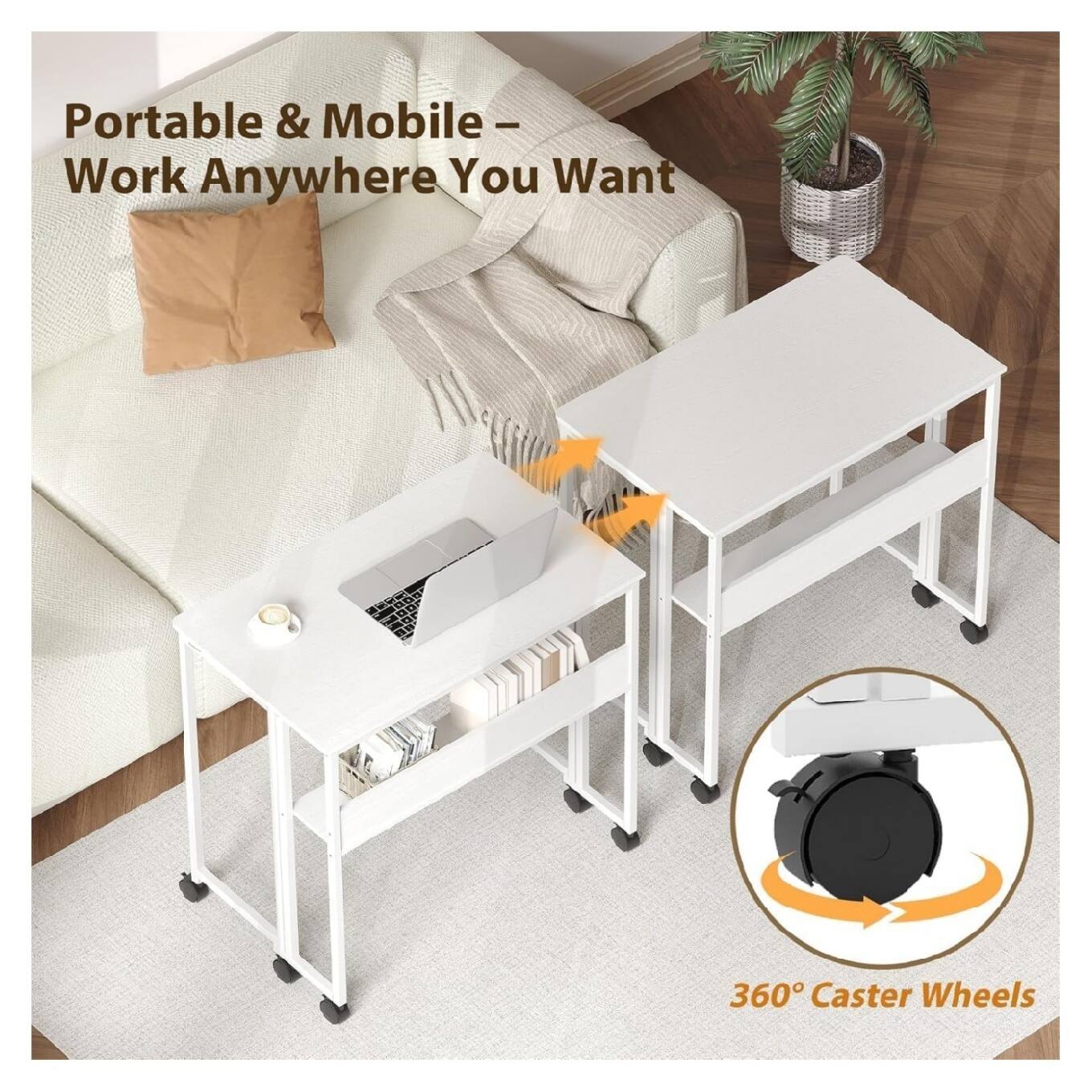 Portable & Mobile – Work Anywhere You Want

360° Caster Wheels