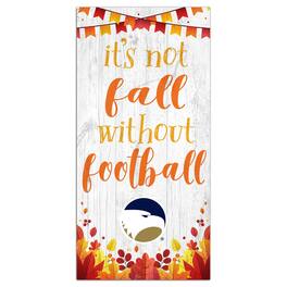 Fan Creations - Georgia Southern Eagles 6'' x 12'' Not Fall Without Football Sign - White