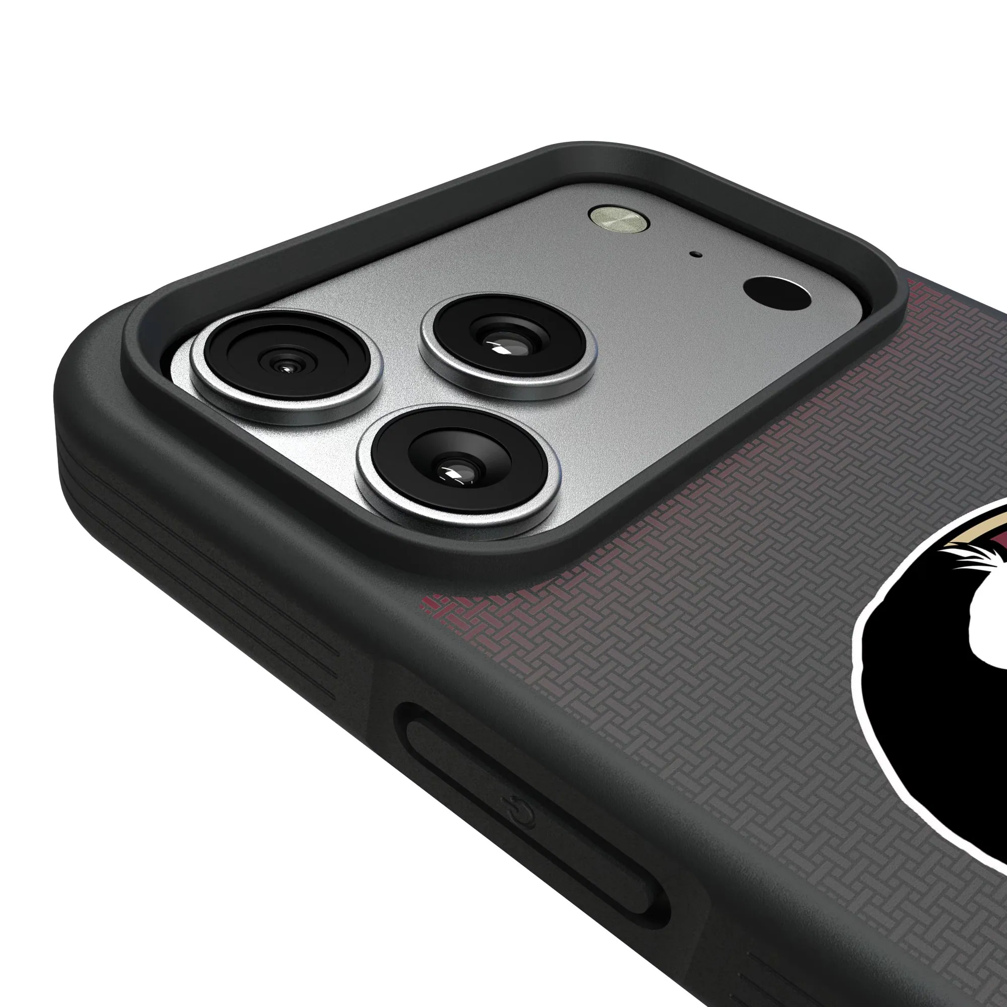 Alt View 2. Keyscaper - Florida State Seminoles Linen Logo iPhone Bump Case - 15 - Black.