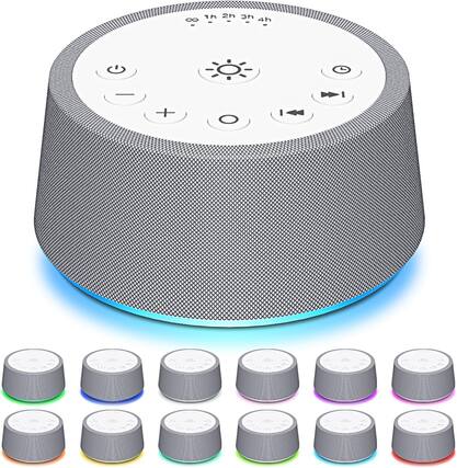 Front. FINEAK - Sleep White Noise Sound Machines 32-Level Volume 30 Sounds - White.