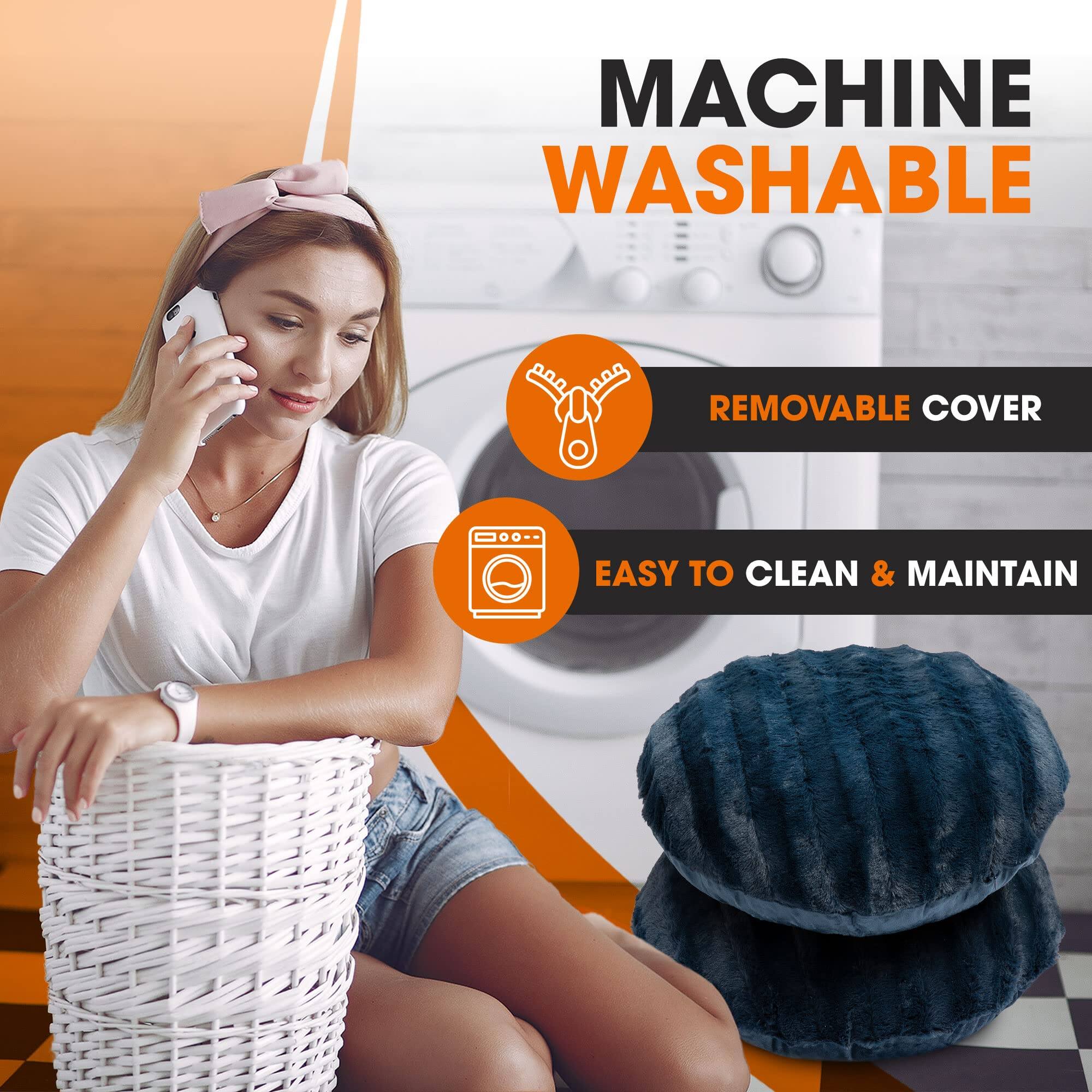 MACHINE WASHABLE  
REMOVABLE COVER  
EASY TO CLEAN & MAINTAIN