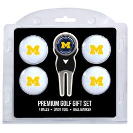 Team Golf - Michigan Wolverines 4-Ball Gift Set - Multicolor