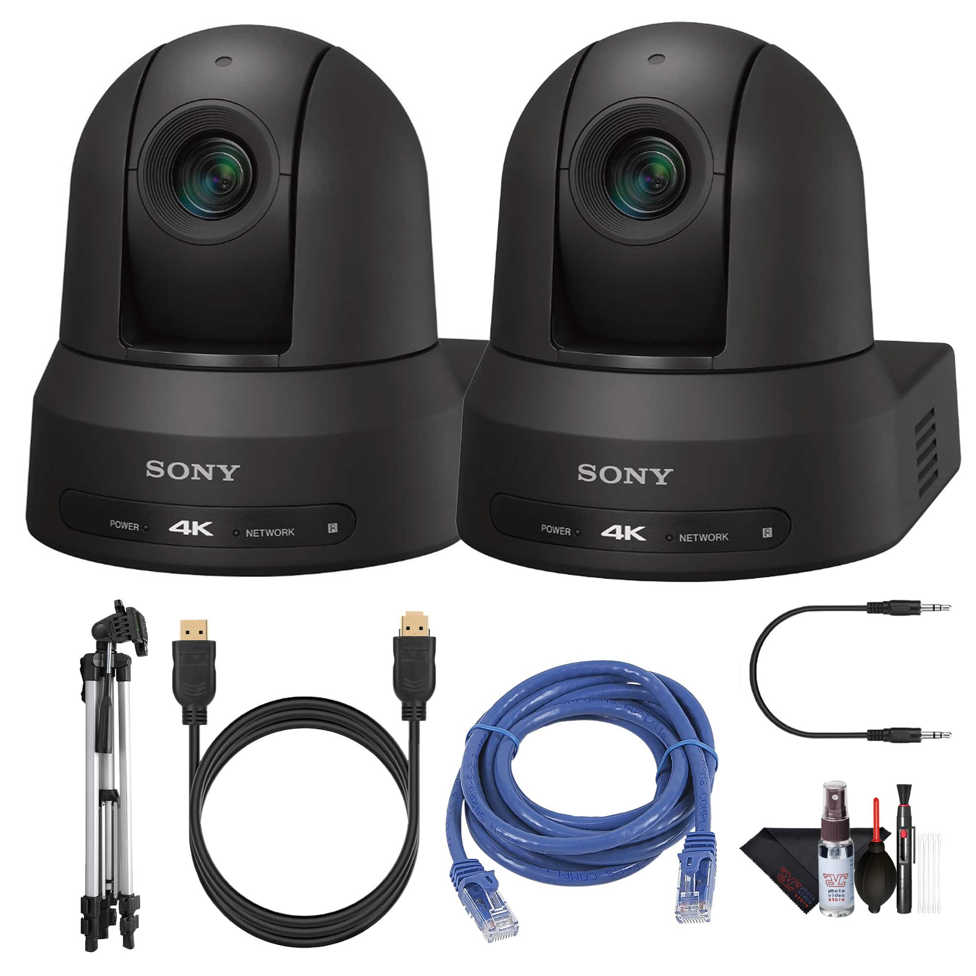 Sony - BRC X400 Professional 4K PTZ Camera with IP Control HDMI 3G SDI Connectivity and 20x Zoom for Video Production and - Black