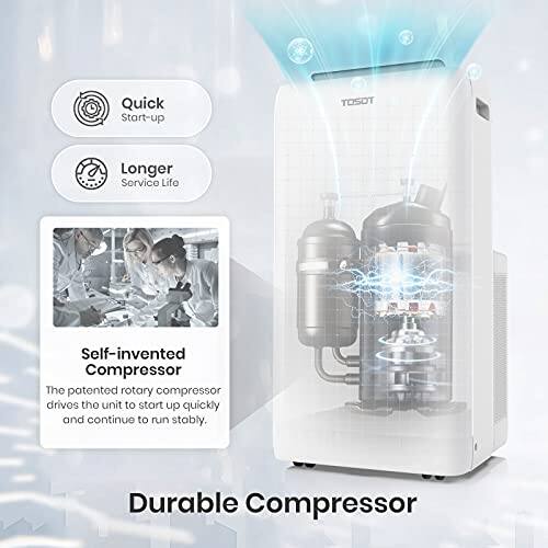 Quick Start-up  
Longer Service Life  
Self-invented Compressor  
The patented rotary compressor drives the unit to start up quickly and continue to run stably.  
Durable Compressor