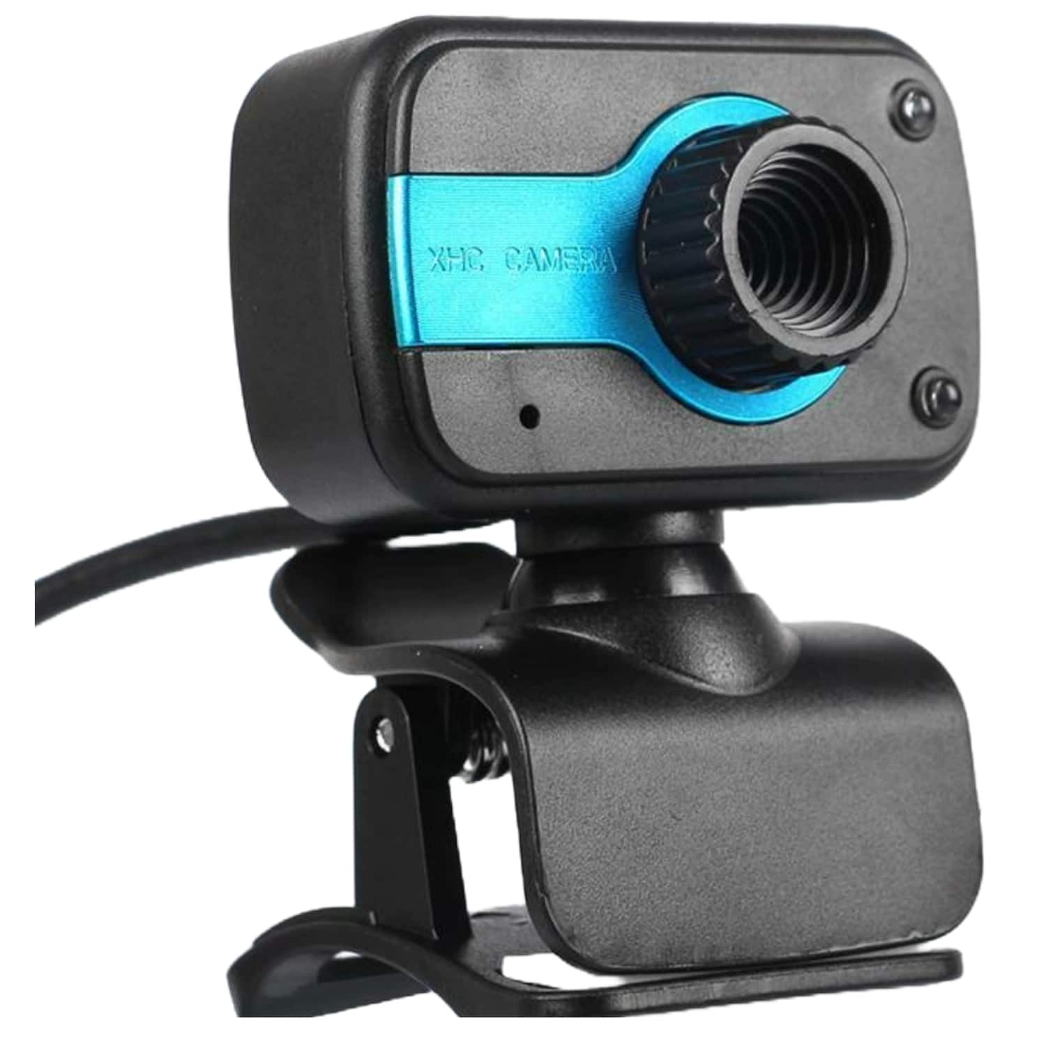 Sanoxy - HD USB Webcam with Microphone and Manual Focus – 360° Rotating Camera for PC & Laptop