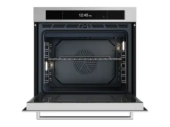 Front. Bertazzoni - 30" Professional Series 4.8 Cu. Ft. Single Convection Wall Oven - Stainless steel - Stainless Steel.