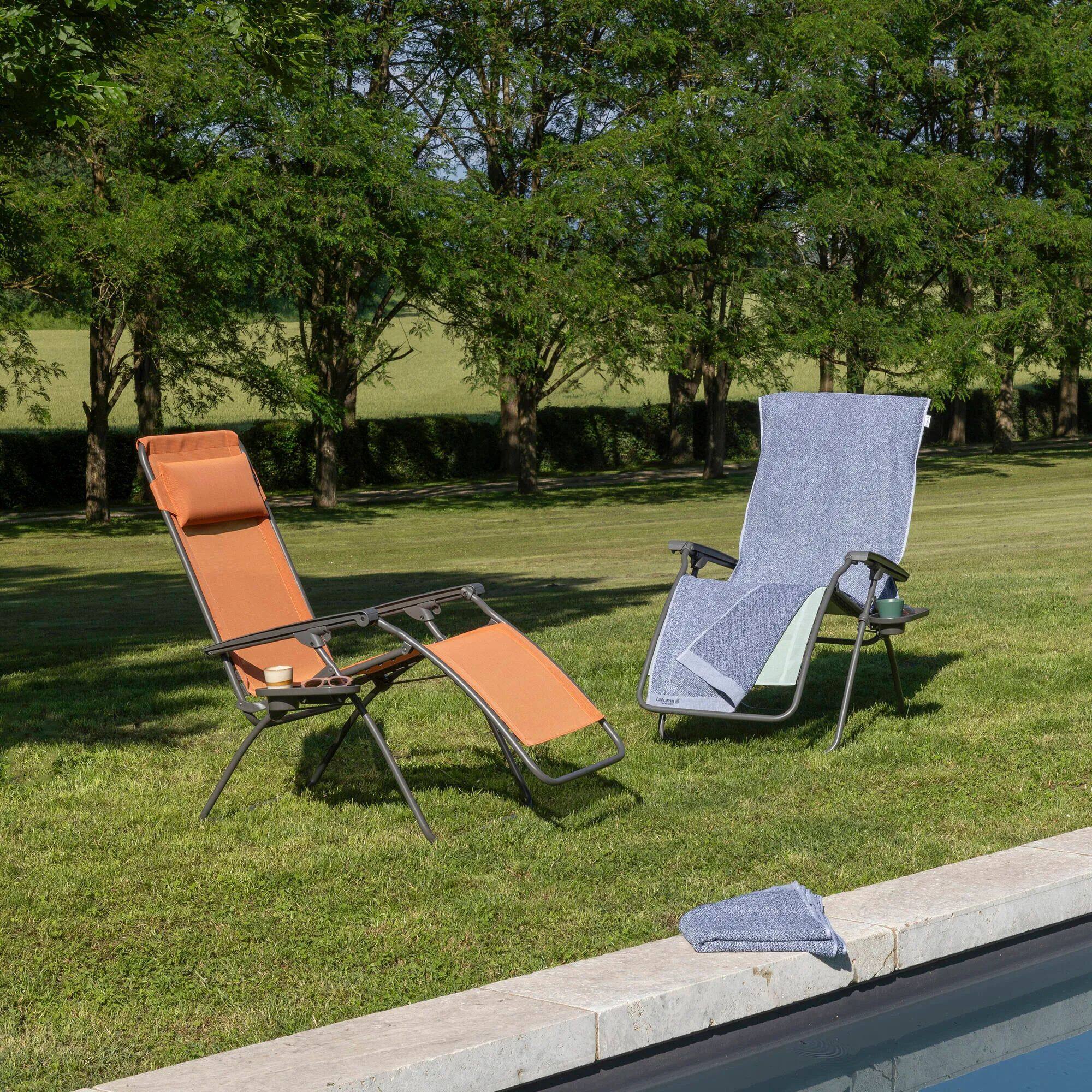 Alt View 5. Lafuma - Lafuma R Clip Reclining Foldable Zero Gravity Relaxation Patio Chair, Clementine - Clementine.