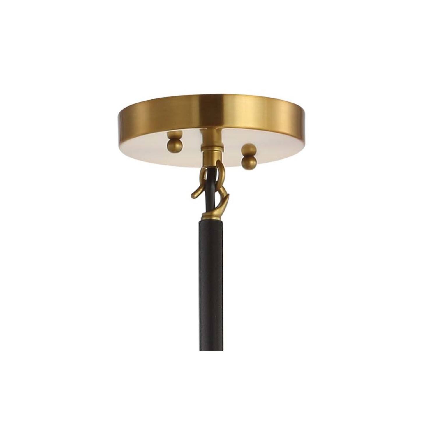 Alt View 5. Jonathan Y - Caleb Adjustable 6-Light 28" Brass Cluster Pendant Brass Gold/Black - Brass Gold/Black.