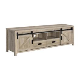 Manhattan Lane - Sem 79 Inch TV Media Entertainment Console, Sliding Doors, 2 Drawers - Brown, Black