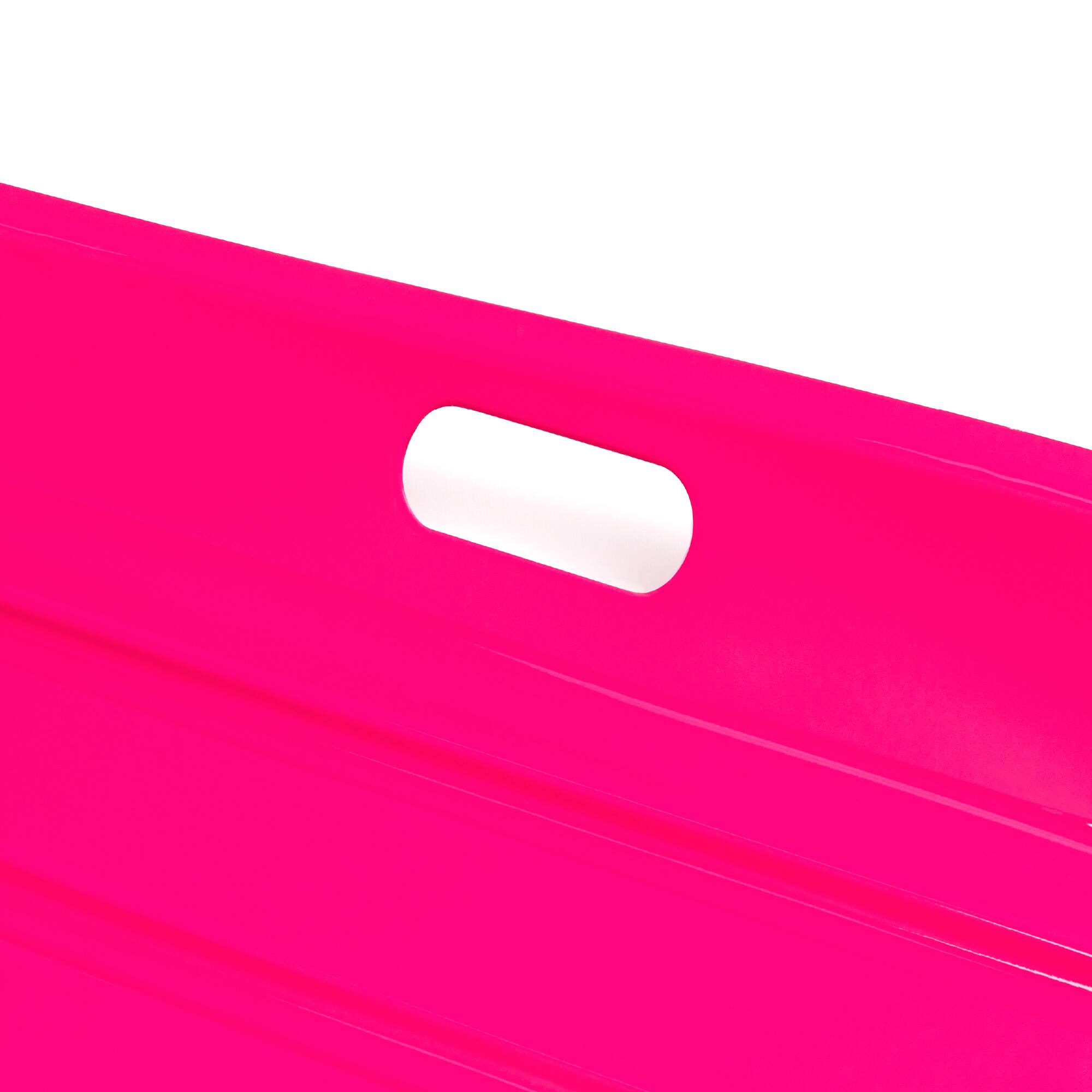 Alt View 3. Best Choice Products - Best Choice Products 35in Kids Outdoor Plastic Sport Toboggan Winter Snow Sled Board w/ Pull Rope, 2 Handles - Pink - Pink.