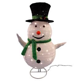 Sienna - LED Warm White Snowman 2.5 ft. Yard Decor - White | Black | Green