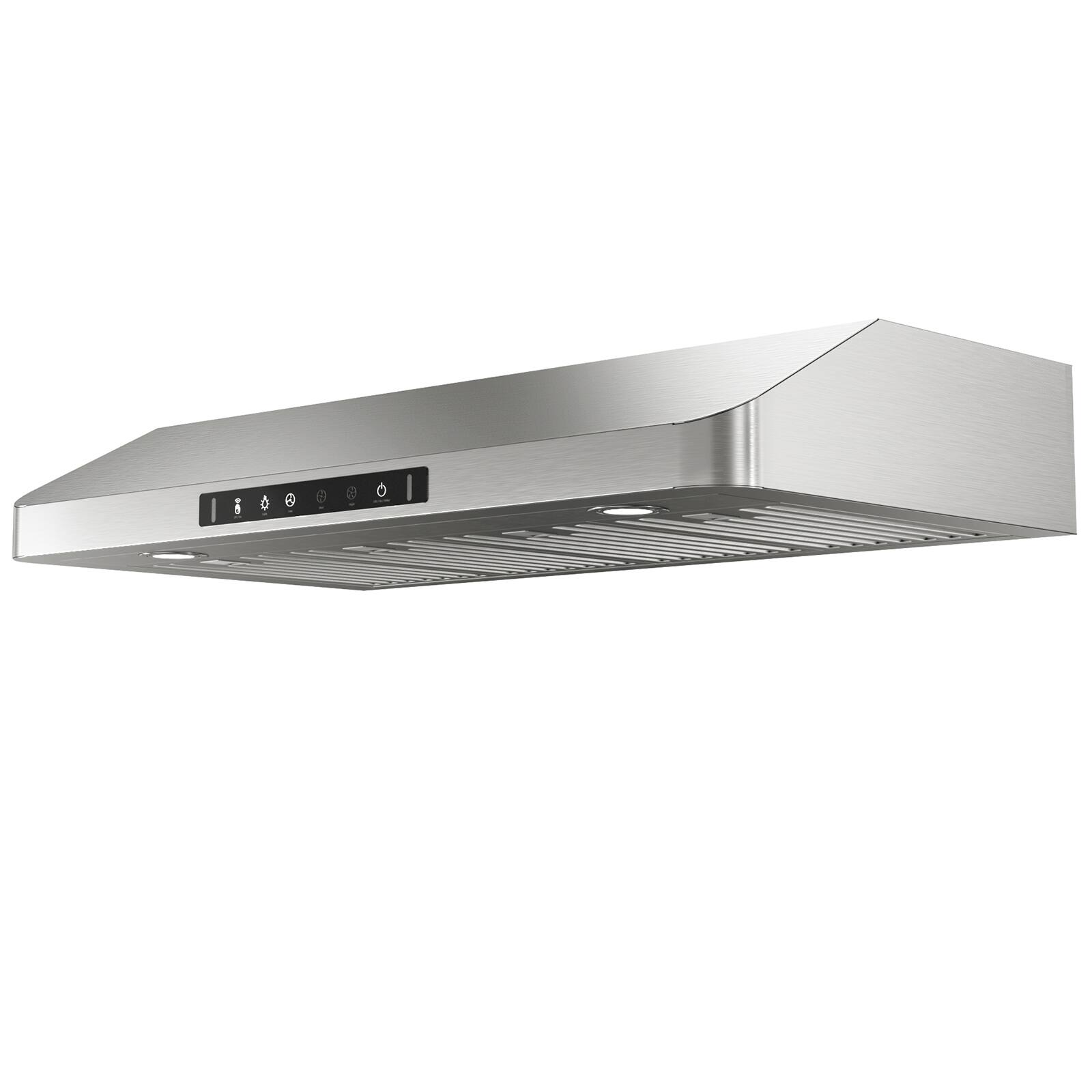 Angle. VIKIO - 42 inch Ducted 900-CFM  Stainless steel Under Cabinet Range Hood - Stainless steel.