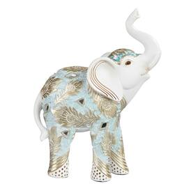FC Design - 7"H Thai Elephant Figurine Statue Office Desk Tabletop Home Decor Gift - Multi-Color