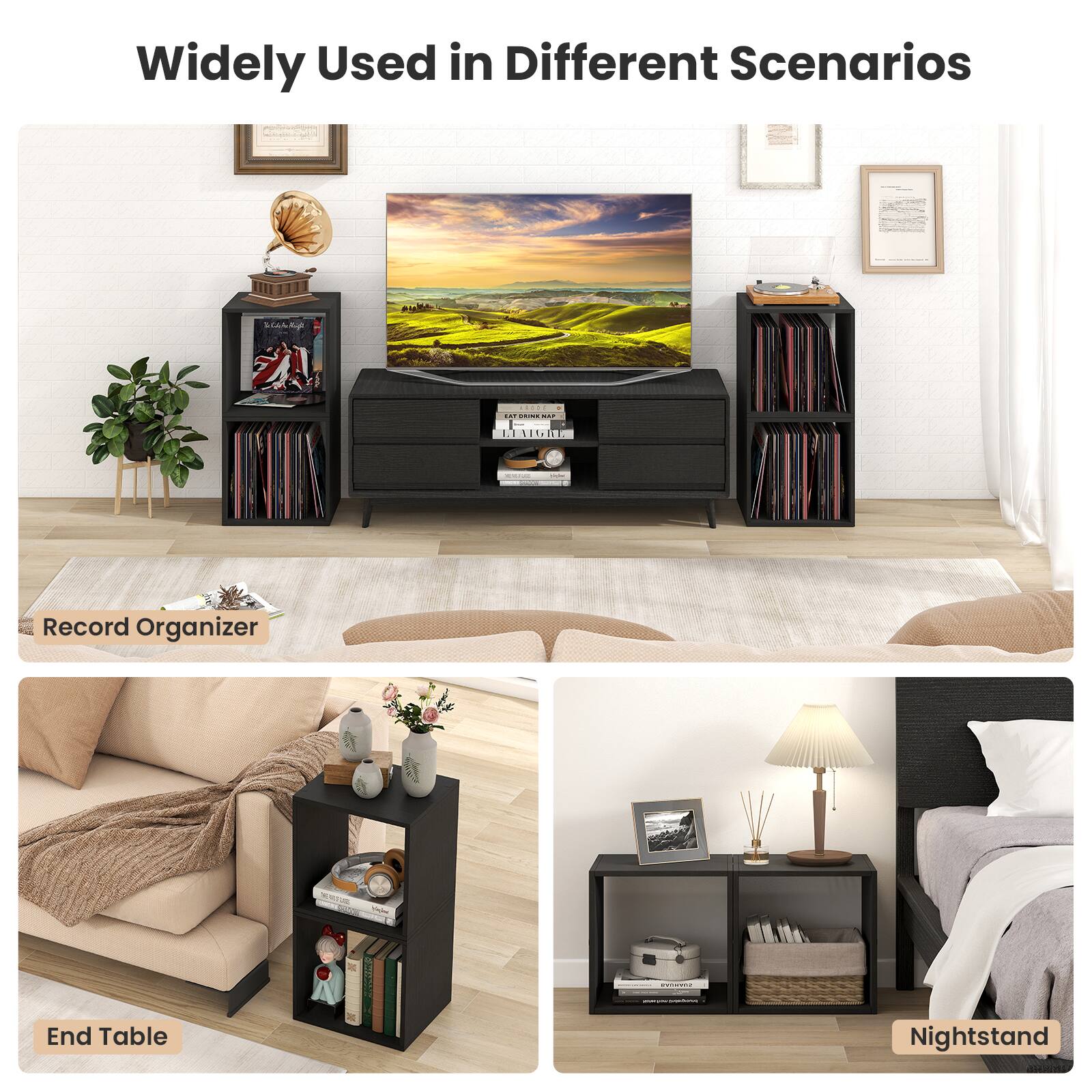 Widely Used in Different Scenarios

Record Organizer

End Table

Nightstand